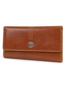 Women's Leather RFID Flap Wallet Clutch Organizer, Cognac (Buff Apache), One ... - Picture 1 of 3