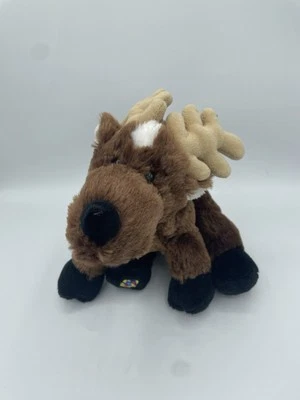 Ganz Reindeer Plush Brown White Webkinz 9" Soft Christmas NO CODE - Image 1 of 2