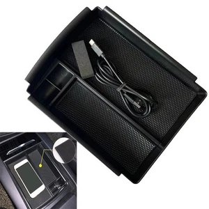 Storage Box Phone 。Wireless Charger New Storage Box Power Cord 12V ABS Plastic - Picture 1 of 12
