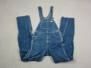 True Vintage LEE Latzhose Herren 28 x 30 blau Jeanslatz Made in USA Denim 60er 70er - Bild 1 von 24