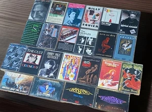 23 Cassette Lot XTC DLR BlkSabbath King Crimson Roger Waters Beatles Cult Tested - Picture 1 of 23