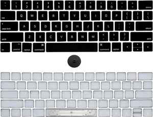 Keyboard Keycaps Keys Cap US Set Replacement for A1706 A1707 Keys, Black - Picture 1 of 5