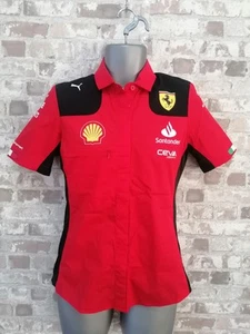 Ferrari F1 - Team Issue Button Up Puma Shirt - Women’s Small - Picture 1 of 15