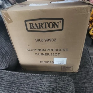 Olla a presión Barton 22 cuartos de galón dial medidor enlatado tapa de bloqueo fácil estufa - Imagen 1 de 5