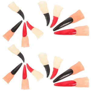 Juego de 40 piezas de uñas de Halloween uñas de dedo espeluznantes para fiesta de disfraces - Imagen 1 de 12