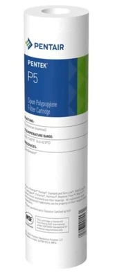 Pentair P5 Sediment Water Filter, 10-Inch, Under Sink Spun-Bonded Polypropyle... - Image 1 of 4