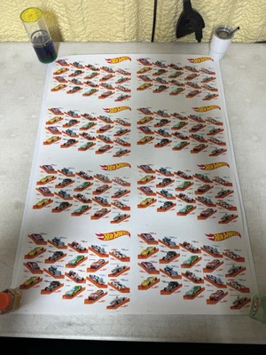 2018 HOT WHEELS 50TH ANNIVERSARY FOREVER STAMPS BY USPS PRESS SHEET 160 STAMPS! - Image 1 of 4