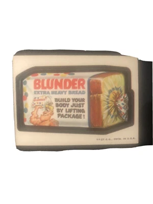 1973 Topps Wacky Packages BLUNDER BREAD (WB) Series 2 Packs  NG - Image 1 of 4