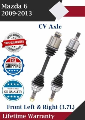 Novo eixo dianteiro esquerdo e direito CV para 2009-2013 Mazda 6 3.7L garantia vitalícia - Imagem 1 de 4