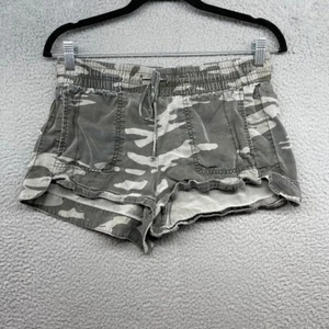 Express Damen Short grün Army Camouflage Gummibund Kordelzug Größe XS - Bild 1 von 9