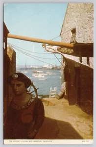 Postcard England Falmouth Bosun's Locker and Harbour Figurehead Sailboats - Picture 1 of 2