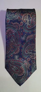Oleg Cassini Purple Paisley Pattern Neck TIE 57" 3 3/4" - Picture 1 of 6