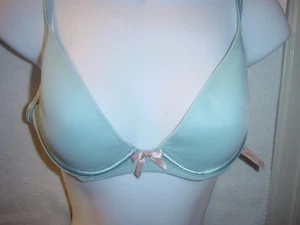 Victorias Secret Vintage Malla Moldeada Alambre 34C Azul Claro Nuevo Sin Etiquetas - Imagen 1 de 5