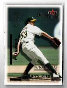 2001 Fleer Triple Crown Barry Zito RC #286 A's! - Picture 1 of 2