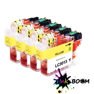4 Yellow Ink Cartridge fits Brother LC3013 LC3011 MFC-J491DW MFC-J497DW J690DW - Picture 1 of 1