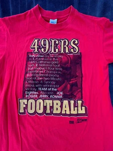 Vintage RARE 1987 NFL San Francisco 49ers Men's T-Shirt Size L__MADE IN USA. - Picture 1 of 7