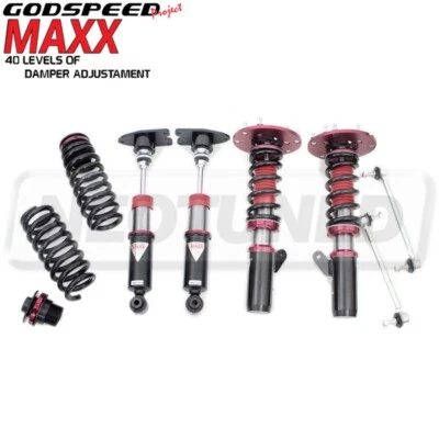 KIT DE BOBINAS AMORTIGUADORAS GODSPEED GSP MAXX CON PLACAS INCLINABLES PARA BMW M4 F82 2016-20 Foto 1 de 4