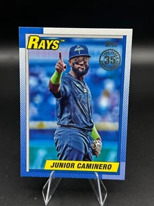 2025 Topps Series 2 1990 90B2-45 Junior Caminero Tampa Bay Rays - Picture 1 of 1