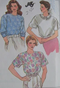 misses 6 8 easy sew pattern TOP BLOUSE round neck pullover use any fabric petite - Picture 1 of 2