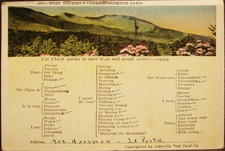 BUSY TOURIST'S CORRESPONDANCE CARD - RARE 1929 VINTAGE POSTCARD