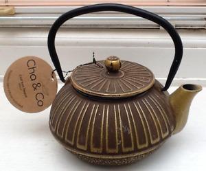 CHA & Co CAST IRON DIFFUSER 600ml TEA POT - Brand New With Tags RRP £59.99