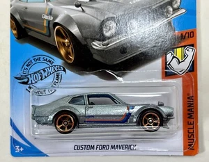New Sealed Hot Wheels CUSTOM FORD MAVERICK GRAY Die Cast Metal Car Collectible - Picture 1 of 7