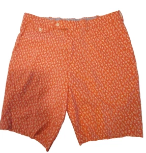 Polo Golf Ralph Lauren Men's Shorts Size 34 Color Orange with Giraffe Pattern - Picture 1 of 5