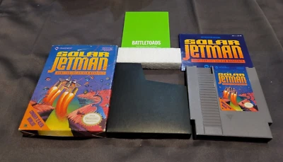 Solar Jetman NES Nintendo Complete Box CIB Great Shape With Battletoads Poster - Image 1 of 4