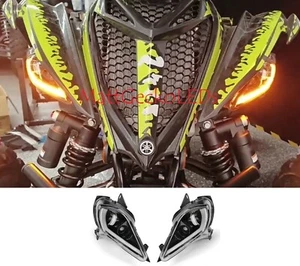 LED Headlight set ... 2006 - 2025 YAMAHA RAPTOR YFZ 450 700R YFM 250 350 700 - Picture 1 of 5