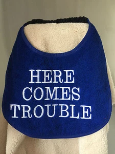 BIG DOG NEWFOUNDLAND ST BERNARD BERNESE OLD ENGLISH MASTIFFS SLOBBER BIB - Picture 1 of 4