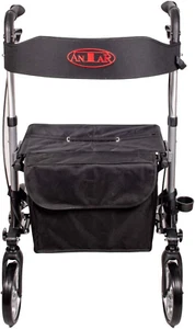 AT51006 Alluminio Pieghevole Camminatore 8 Kg, Argento - Foto 1 di 12