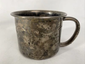 Handtuch Sterlingsilber #877 Kleinkind Tasse mit Schnörkel Design - Bild 1 von 6