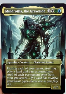 Muldrotha, the Gravetide Proxy Card with Custom designed art - Picture 1 of 2