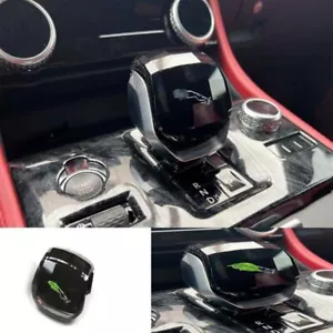 For Jaguar F-PACE 21-23 Console Gear Shift Knob Lever Replace Black Crystal Glas - Foto 1 di 4
