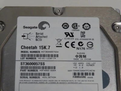 Seagate Cheetah 15K.7 600GB Internal 15000RPM 3.5" (ST3600057SS) HDD - Image 1 of 2