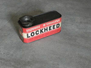 RARE tin OIL CAN lockheed n5 old vintage auto car Sports car transports antique - Picture 1 of 5