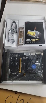 BIOSTAR TB250-BTC Pro 12 GPU Slot Mining Motherboard  MB/CPU/RAM/RISER- - Image 1 of 4
