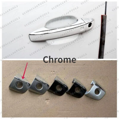 Tapa de tapa de cerradura de manija de puerta cromada delantera izquierda para Audi Q5 2013-2016 8R0837899 Foto 1 de 4