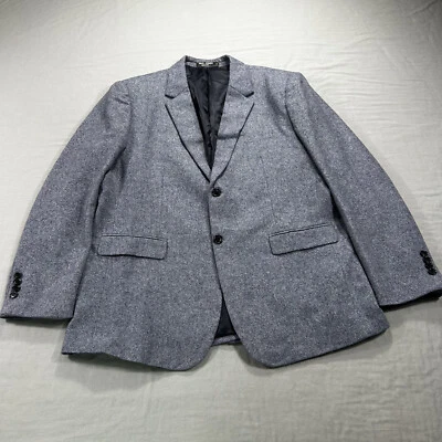 Paul Jones Blazer Mens XL Blue Wool Polyester Blend Sport Coat Suit Jacket - Image 1 of 4
