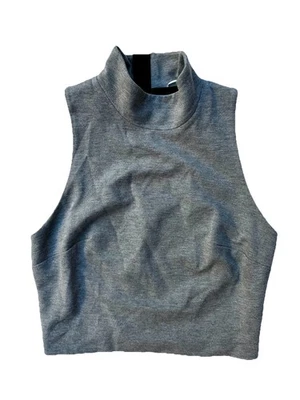 KIT + ACE Camiseta sin mangas tejida sin mangas cuello alto espalda deportiva minimalista LEER Foto 1 de 4