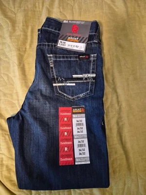 ARIAT FR JEAN PARA HOMBRE (RESISTENTE AL FUEGO) M4 36/32 corte bota relajado Foto 1 de 3