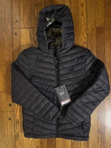 QLZ Winter Jacket Black Lined with Camo Fleece Boys Size 10 New - Picture 1 of 8