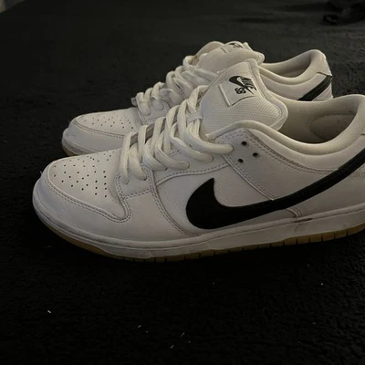 Кроссовки мужские Nike SB Dunk Low Pro черные/белые резинка размер 10 - Изображение 1 из 4