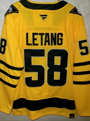 Camiseta deportiva alternativa amarilla Kris Letang Pittsburgh Penguins para hombre M/50 Foto 1 de 4