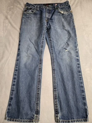 Pantalones de mezclilla Ariat M5 FR azules para hombre talla 34 x 32 pierna recta corte envejecido EE. UU. Foto 1 de 4