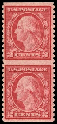 United States Scott 540a Type III Vertical Pair (1919) Mint H F-VF, CV $60.00 C - Image 1 of 2