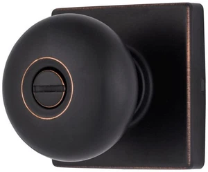 Brinks E2436 Mendocino Privacy Door Knob Set - Bronze - Picture 1 of 11