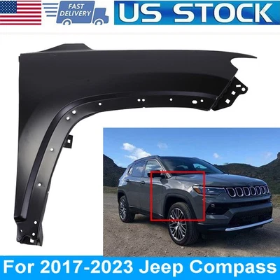 Front Right Side Fender For Jeep Compass 2017 2018 2019 2020 2021 2022 2023 — 第 1/4 张图片