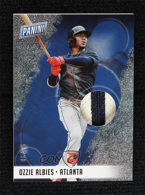 2018 National Convention Prospect Relics Sparkle /15 Ozzie Albies #OA Rookie RC - Image 1 of 2