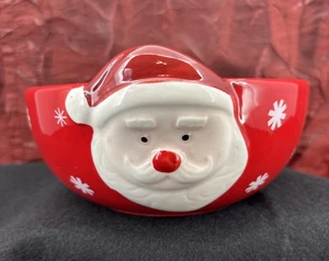 Tabletops Unlimited Weihnachtsmann erhabenes Gesicht Schüssel Bett Bath & Beyond Ho Ho - Bild 1 von 8
